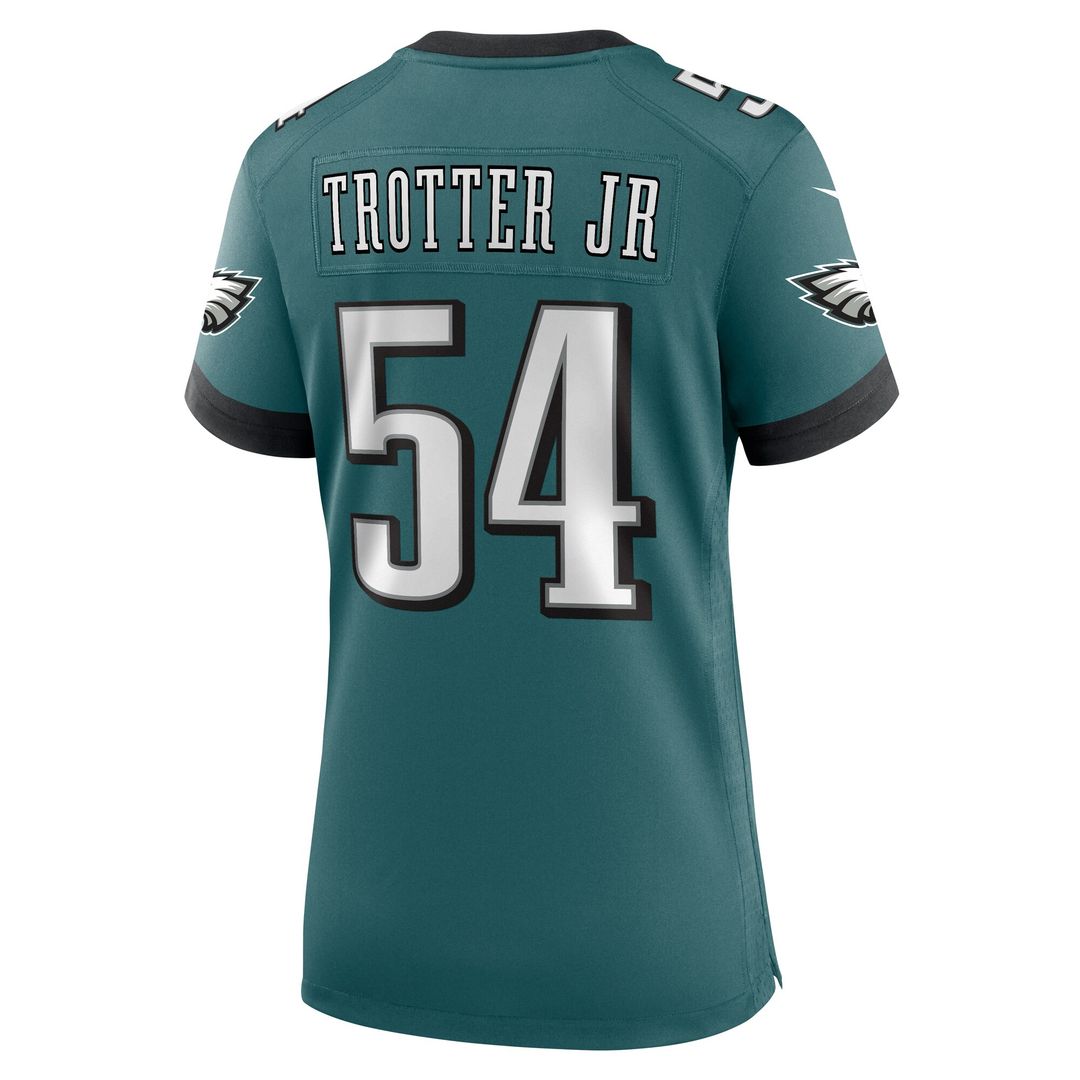 Jeremiah Trotter Jr. Philadelphia Eagles Nike Women's Team Game Jersey - Midnight Green Official NFL Team Apparel Football Fan Gear