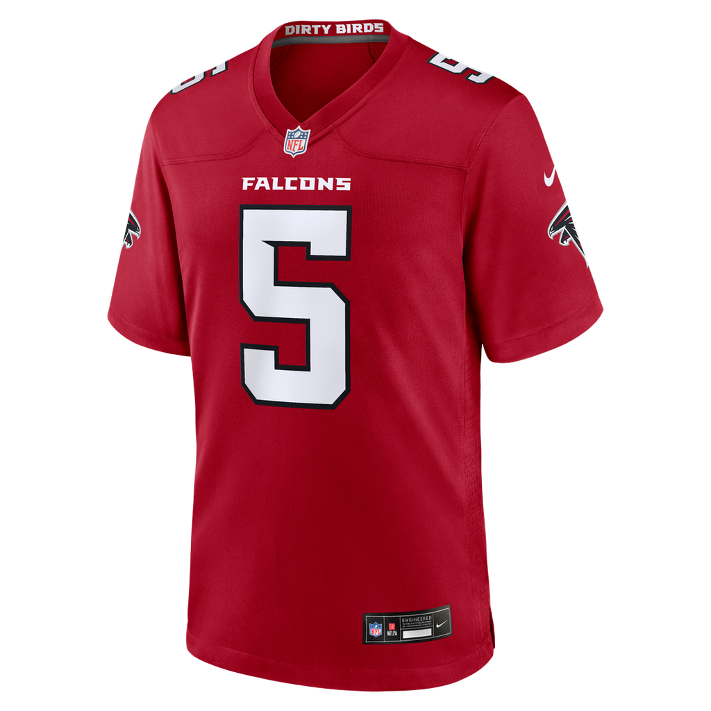 Drake London Atlanta Falcons Nike Game Jersey - Red Official NFL Team Apparel Football Fan Gear