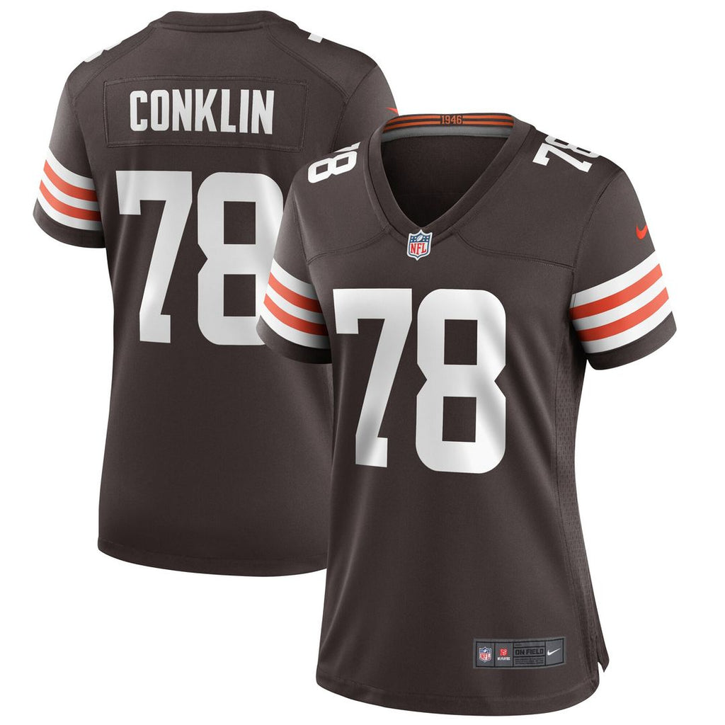 Jack Conklin Cleveland Browns Nike Women's Player Game Jersey - Brown Official NFL Team Apparel Football Fan Gear