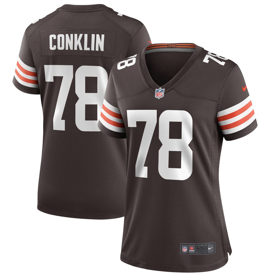 Jack Conklin Cleveland Browns Nike Women's Player Game Jersey - Brown Official NFL Team Apparel Football Fan Gear