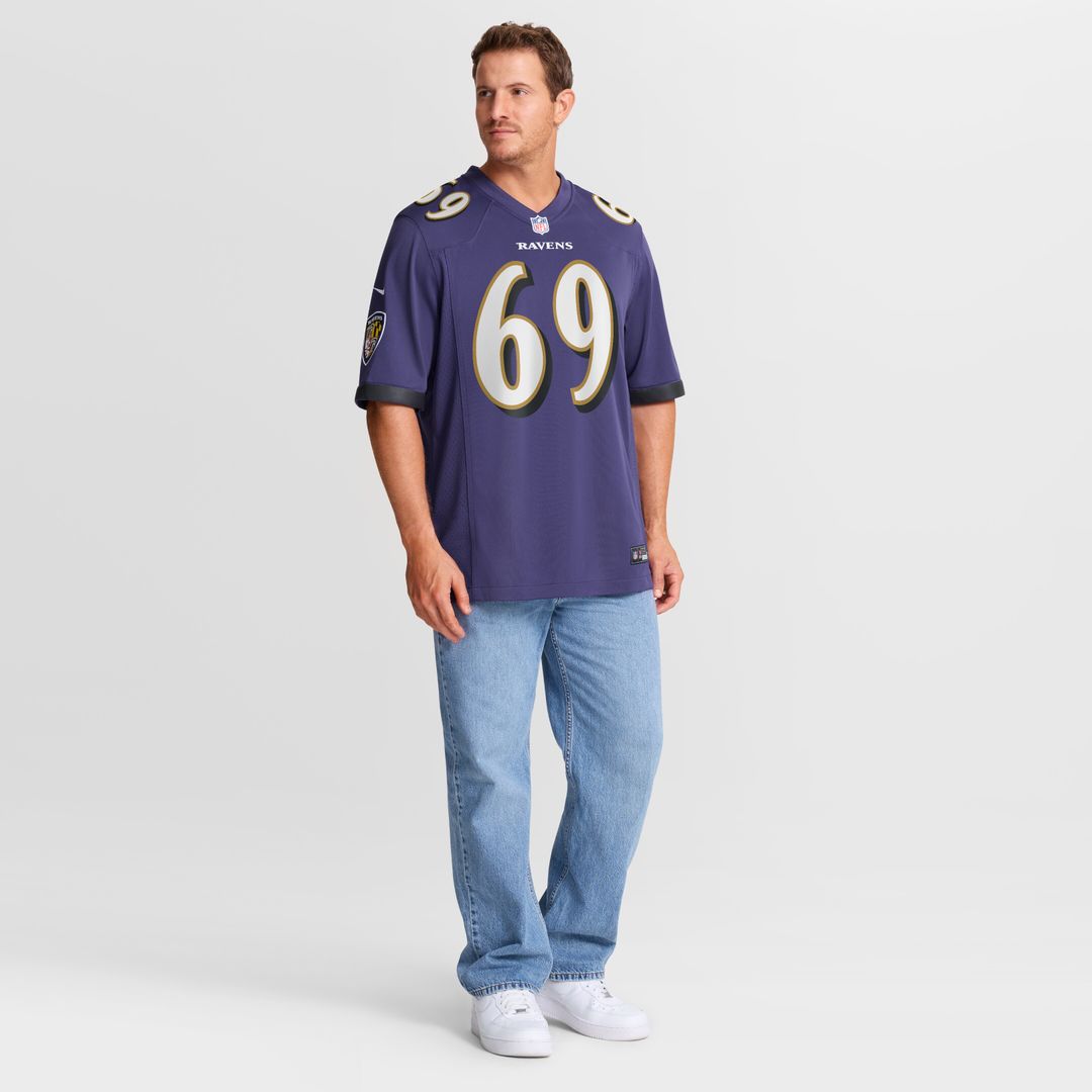 Josh Tupou Baltimore Ravens Nike Team Game Jersey - Purple Official NFL Team Apparel Football Fan Gear
