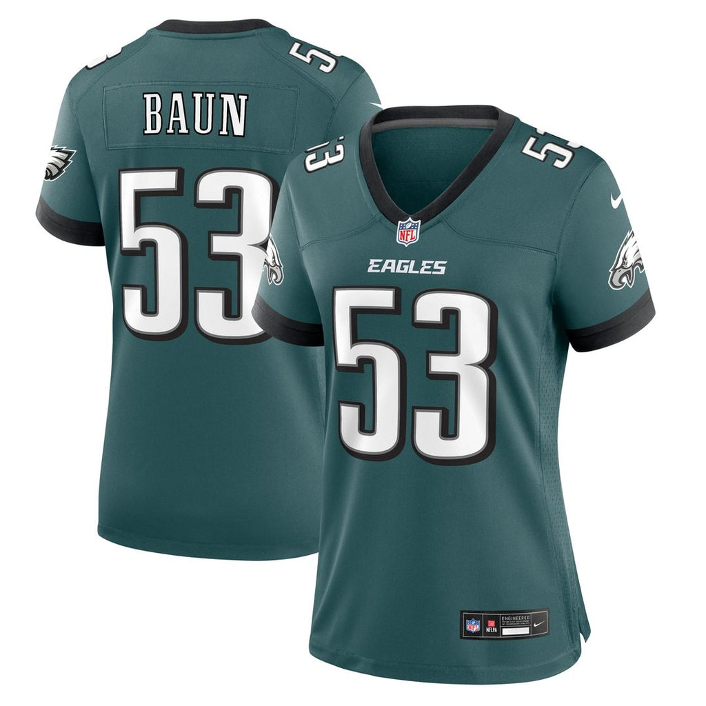 Zack Baun Philadelphia Eagles Nike Women's Game Jersey - Midnight Green Official NFL Team Apparel Football Fan Gear