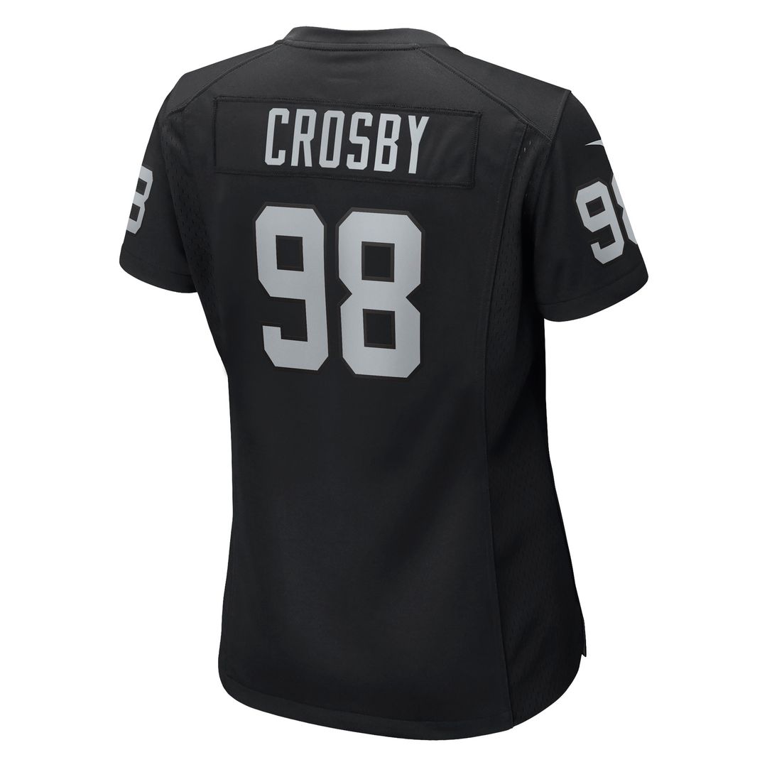 Maxx Crosby Las Vegas Raiders Nike Women's Game Jersey - White Official NFL Team Apparel Football Fan Gear