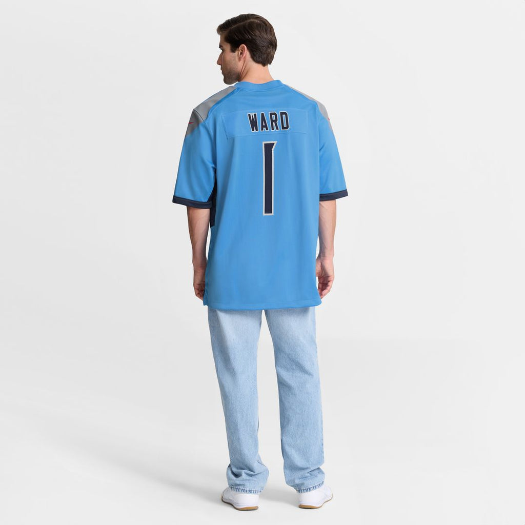 Cameron Ward Tennessee Titans Nike Team Game Jersey - Light Blue Official NFL Team Apparel Football Fan Gear