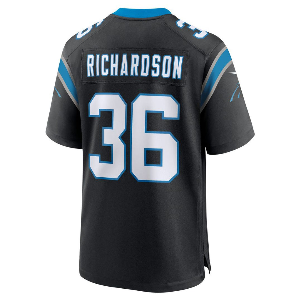 Demani Richardson Carolina Panthers Nike Team Game Jersey - Black Official NFL Team Apparel Football Fan Gear