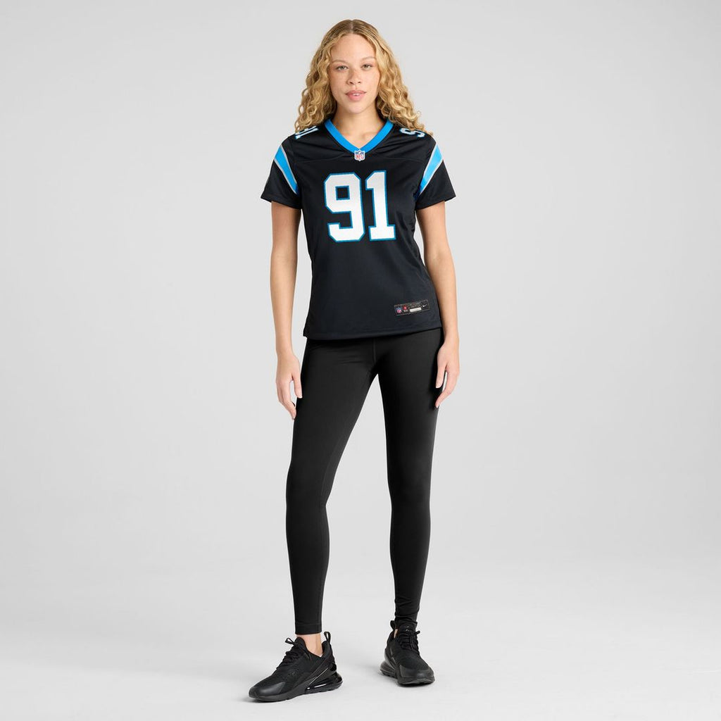 Patrick Jones II Carolina Panthers Nike Women's Team Game Jersey - Black Official NFL Team Apparel Football Fan Gear