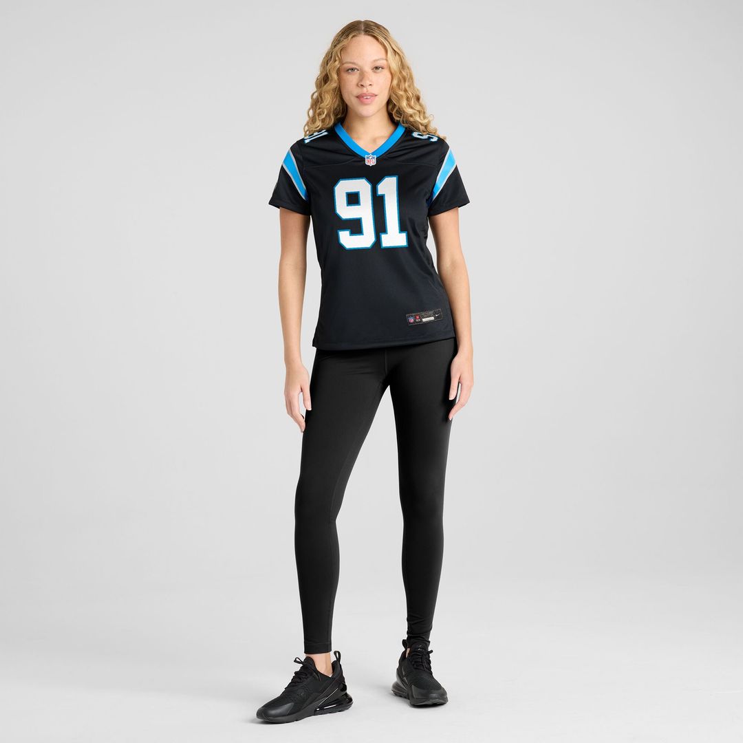 Patrick Jones II Carolina Panthers Nike Women's Team Game Jersey - Black Official NFL Team Apparel Football Fan Gear
