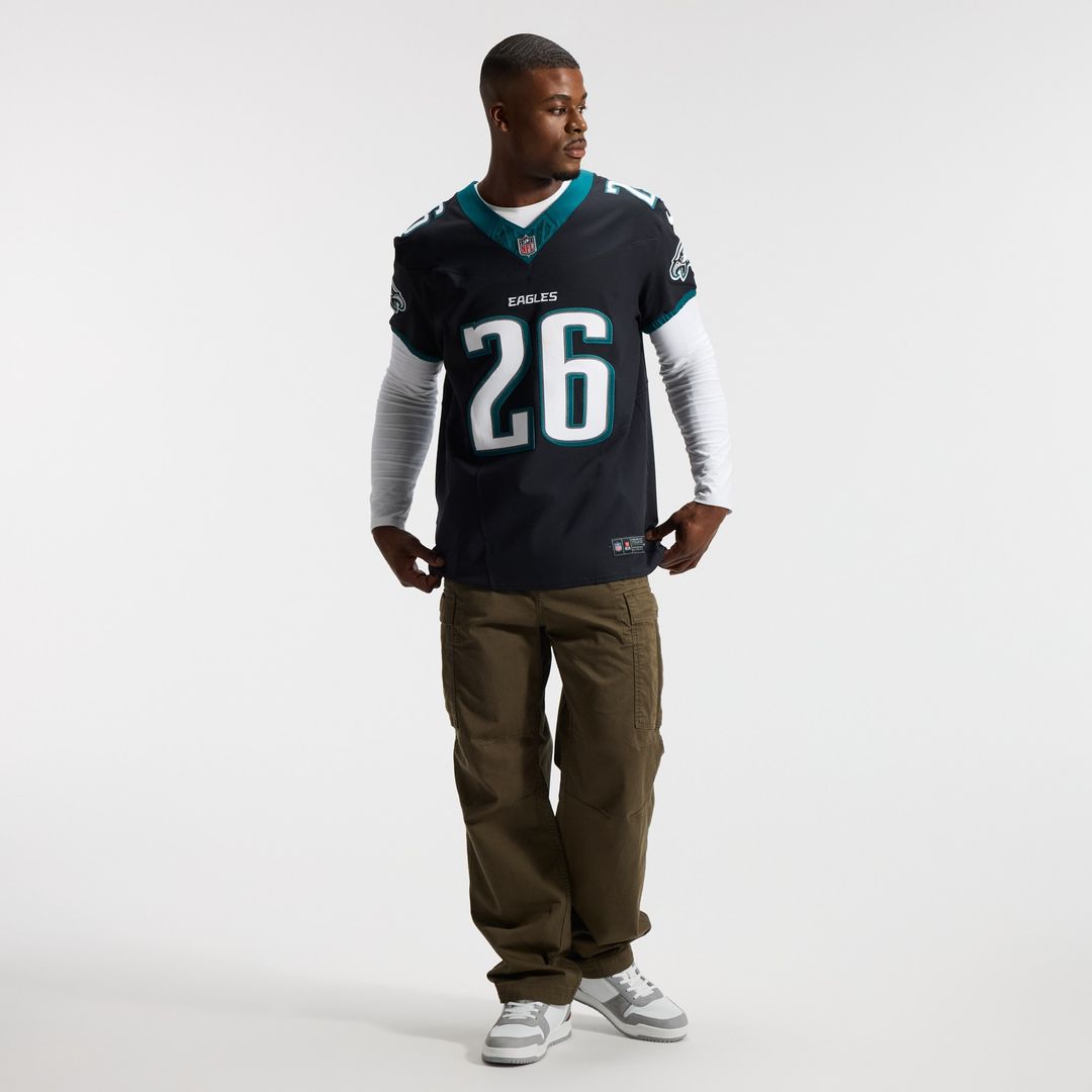 Saquon Barkley Philadelphia Eagles Nike Alternate Vapor F.U.S.E. Elite Jersey - Black Official NFL Team Apparel Football Fan Gear