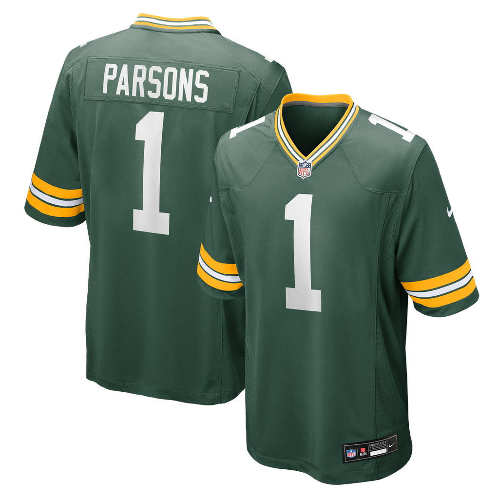Micah Parsons Green Bay Packers Nike Game Player Jersey - Green Official NFL Team Apparel Football Fan Gear