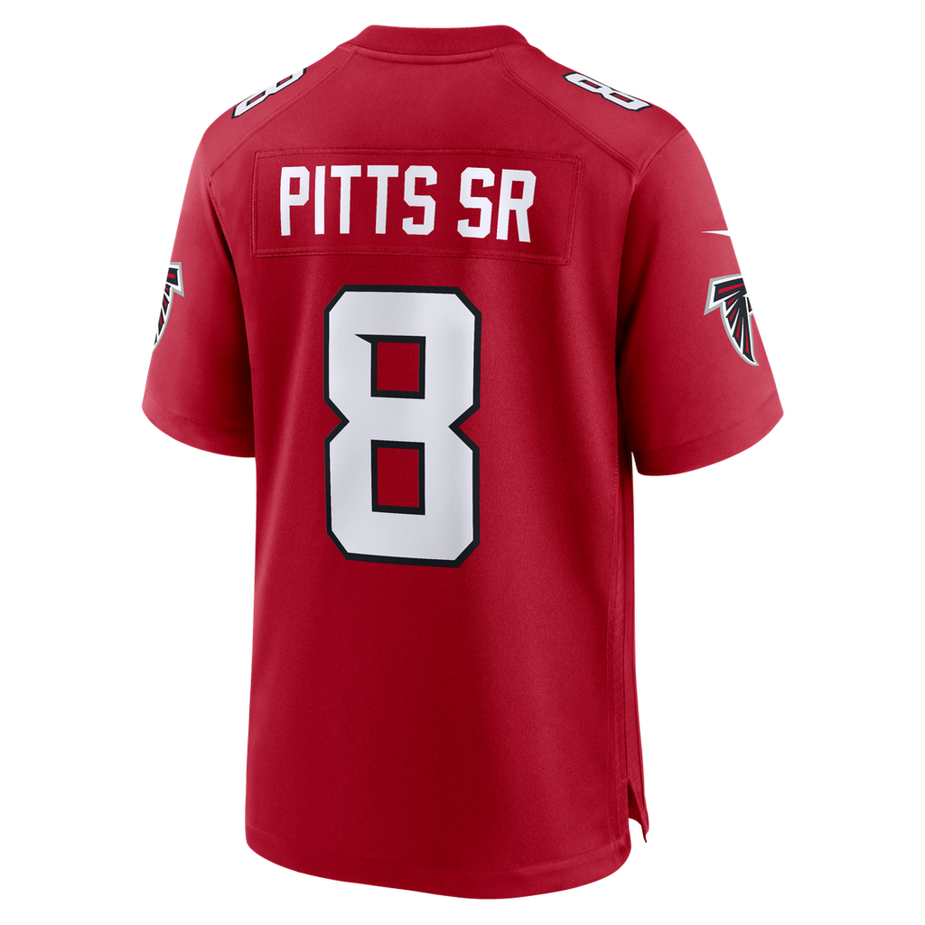 Kyle Pitts Sr. Atlanta Falcons Nike Game Jersey - Red Official NFL Team Apparel Football Fan Gear