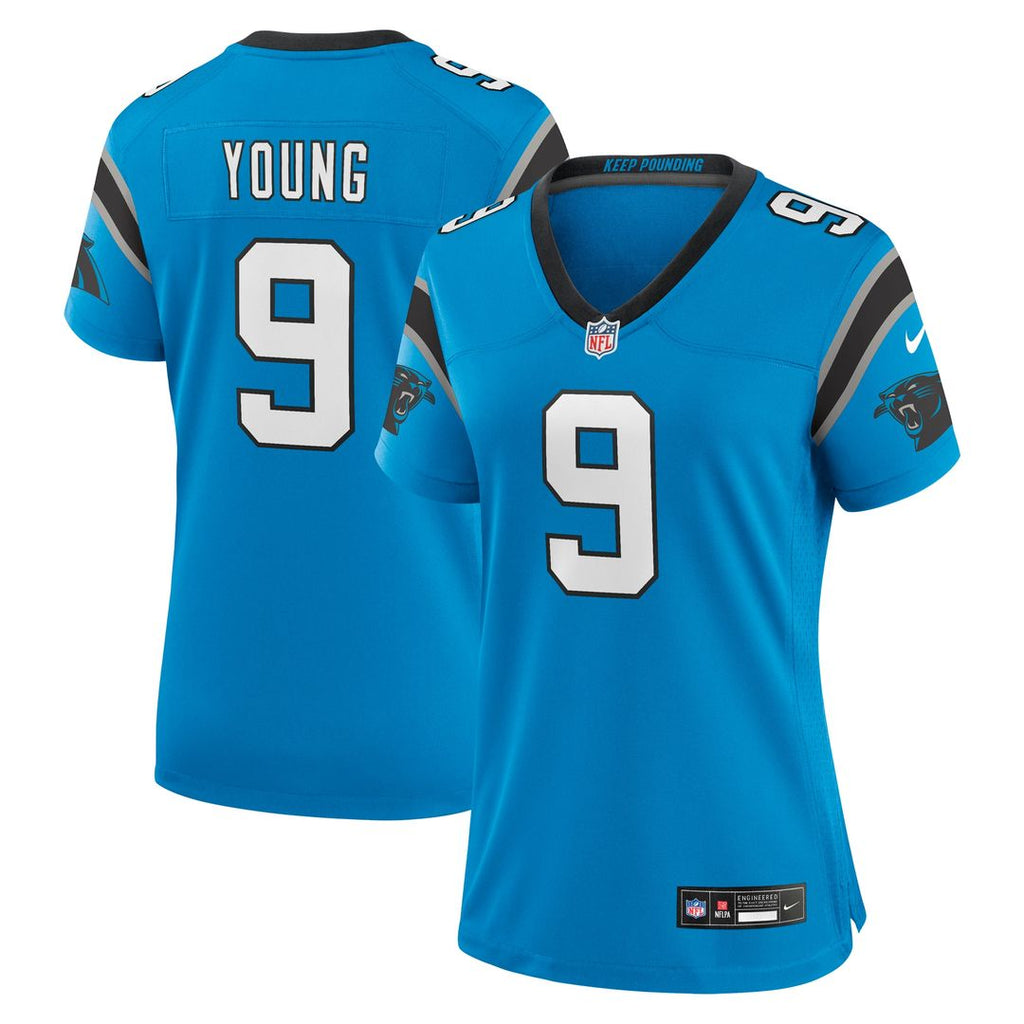 Bryce Young Carolina Panthers Nike Women's Player Jersey - Blue Official NFL Team Apparel Football Fan Gear