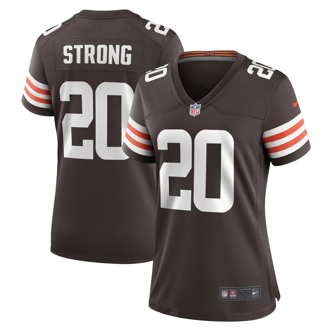 Pierre Strong Jr. Cleveland Browns Nike Women's Team Game Jersey - Brown Official NFL Team Apparel Football Fan Gear