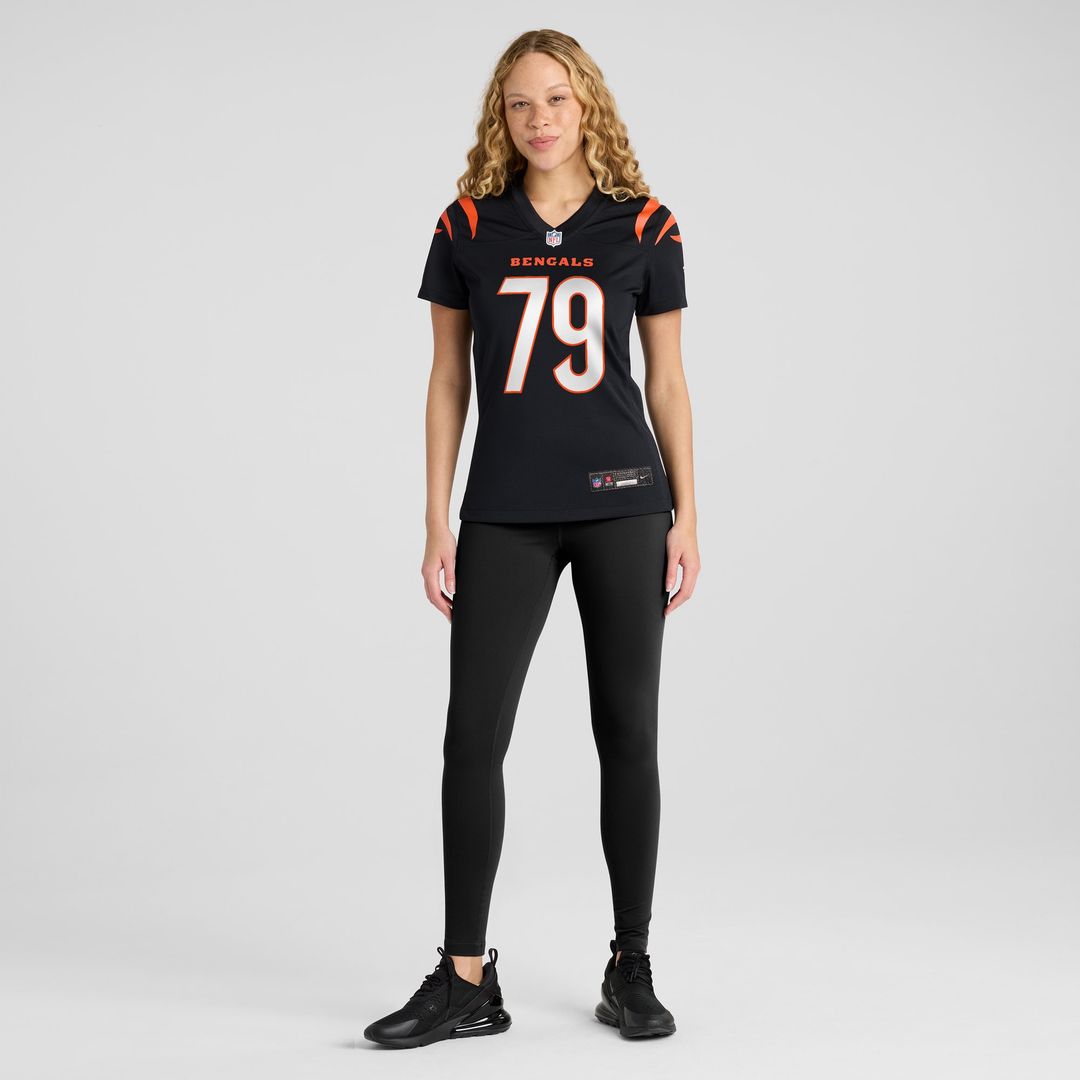 Jackson Carman Cincinnati Bengals Nike Women's Game Jersey - Black Official NFL Team Apparel Football Fan Gear