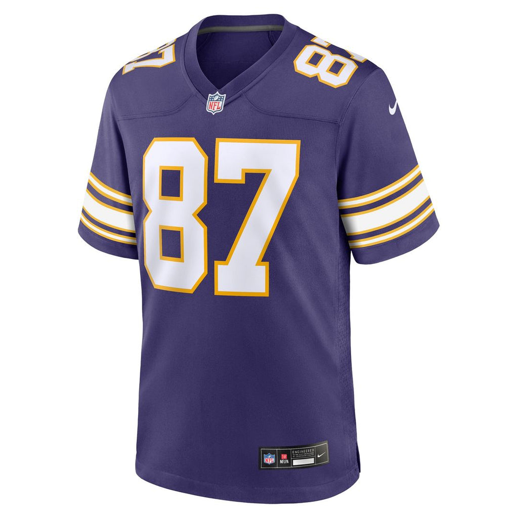 T.J. Hockenson Minnesota Vikings Nike Classic Player Game Jersey - Purple Official NFL Team Apparel Football Fan Gear