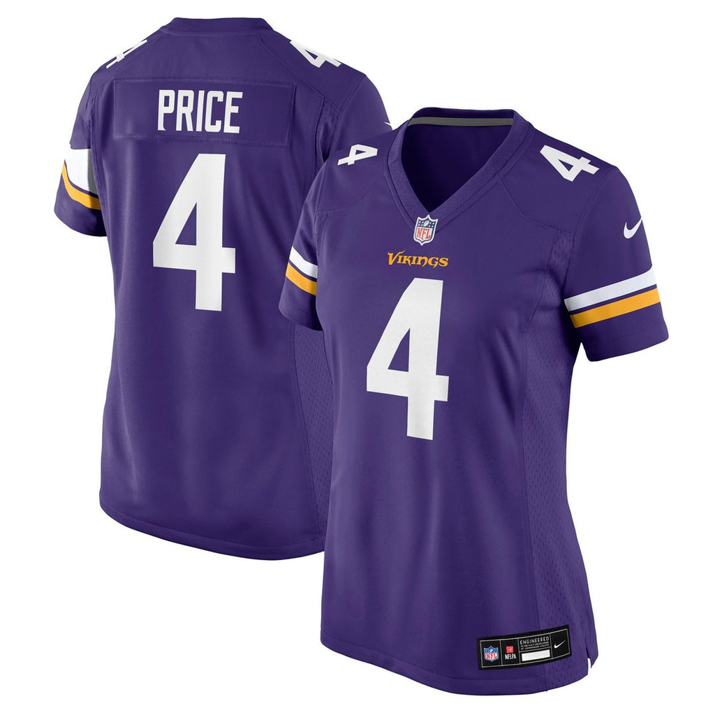 Myles Price Minnesota Vikings Nike Women's Team Game Jersey - Purple Official NFL Team Apparel Football Fan Gear