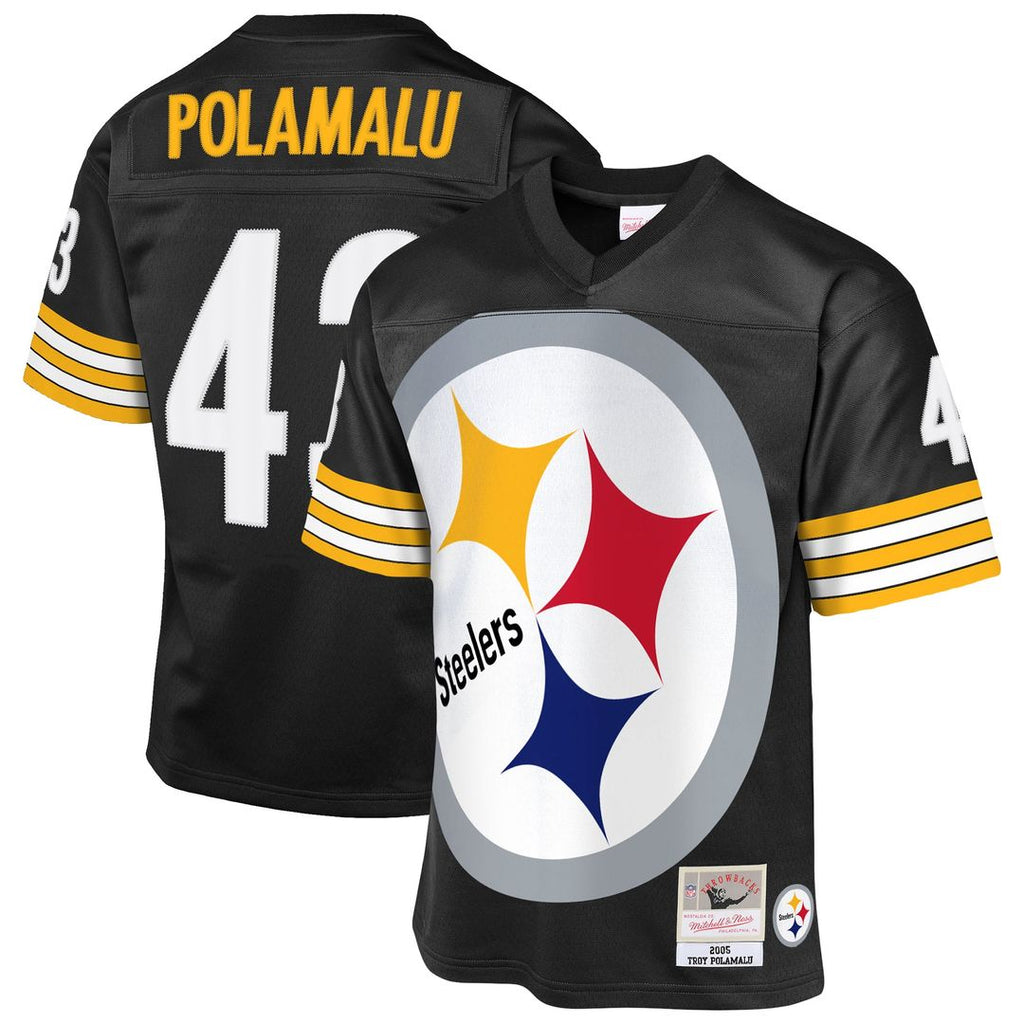 Troy Polamalu Pittsburgh Steelers Mitchell & Ness Youth 2005 Throwback Fashion Jersey - Black Official NFL Team Apparel Football Fan Gear
