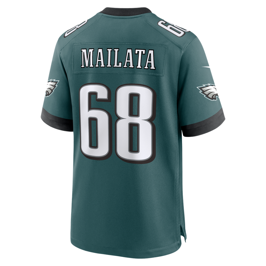 Jordan Mailata Philadelphia Eagles Nike Team Game Jersey - Midnight Green Official NFL Team Apparel Football Fan Gear