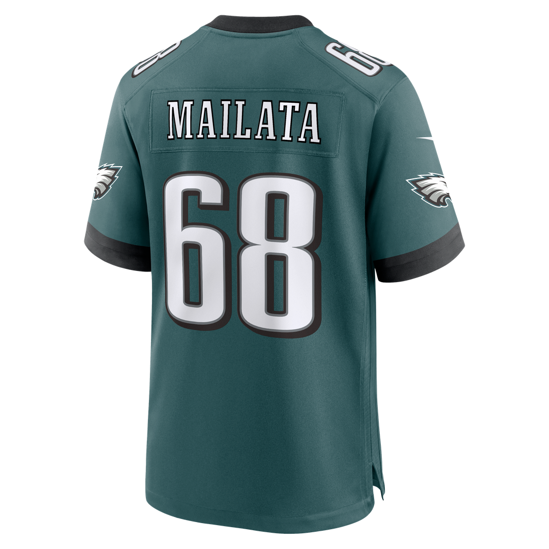 Jordan Mailata Philadelphia Eagles Nike Team Game Jersey - Midnight Green Official NFL Team Apparel Football Fan Gear