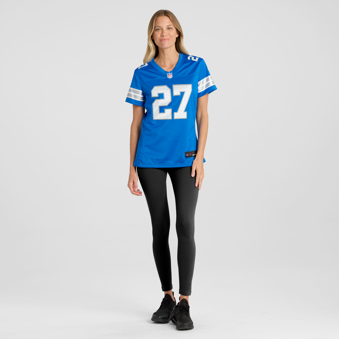 Christian Izien Detroit Lions Nike Women's Team Game Jersey - Blue Official NFL Team Apparel Football Fan Gear