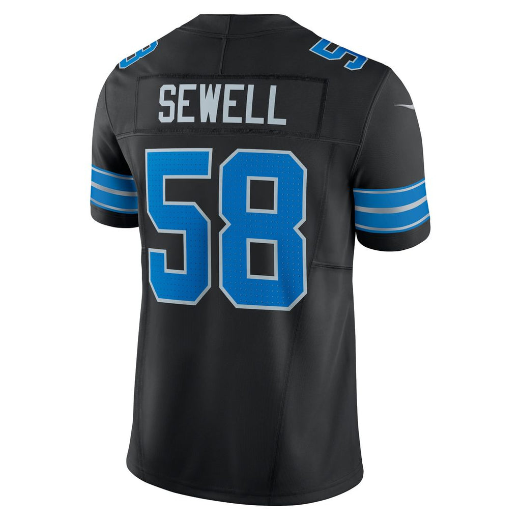 Penei Sewell Detroit Lions Nike Vapor F.U.S.E. Alternate Limited Jersey - Black Official NFL Team Apparel Football Fan Gear