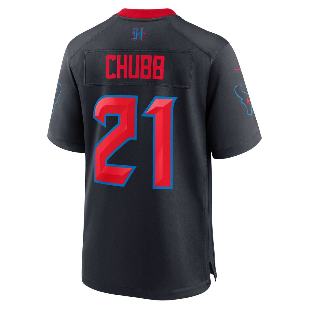 Nick Chubb Houston Texans Nike Alternate 2 Game Jersey - Navy Official NFL Team Apparel Football Fan Gear