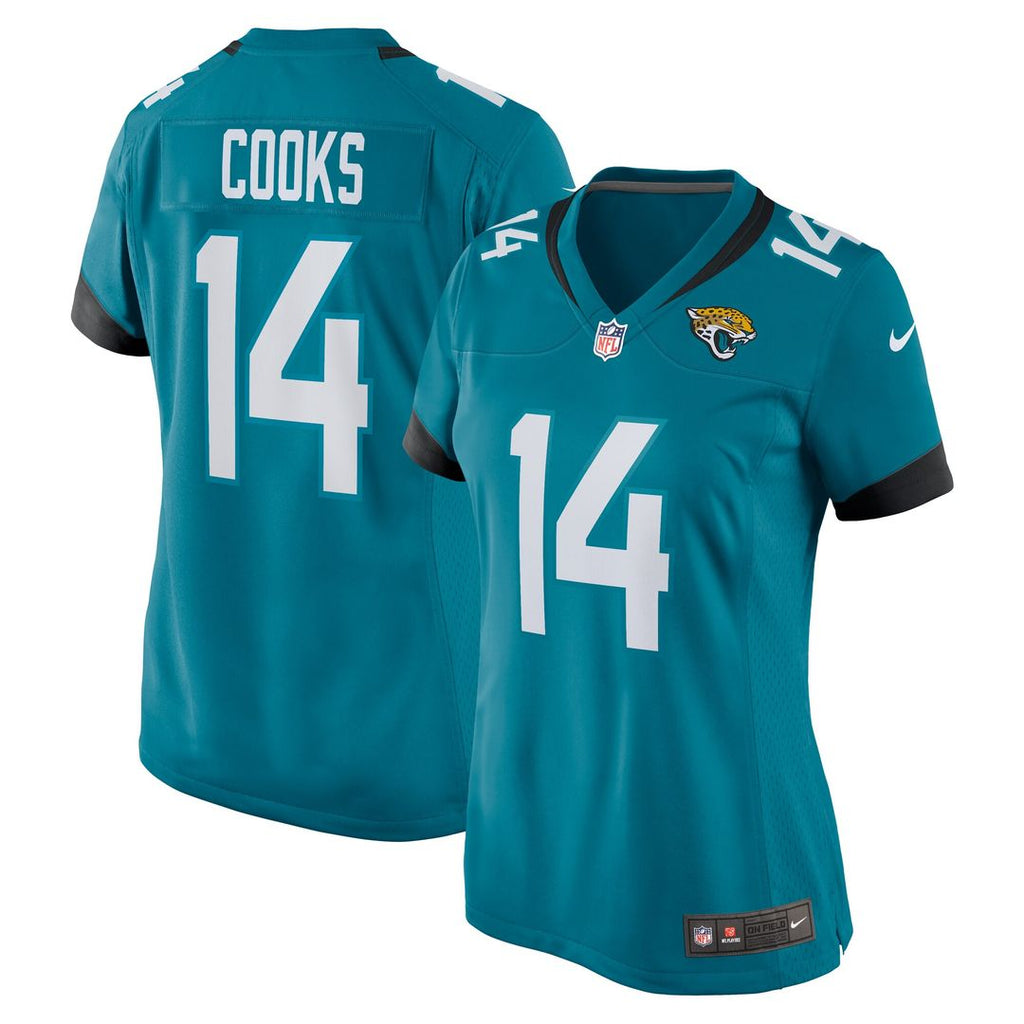 Elijah Cooks Jacksonville Jaguars Nike Women's Team Game Jersey - Teal Official NFL Team Apparel Football Fan Gear