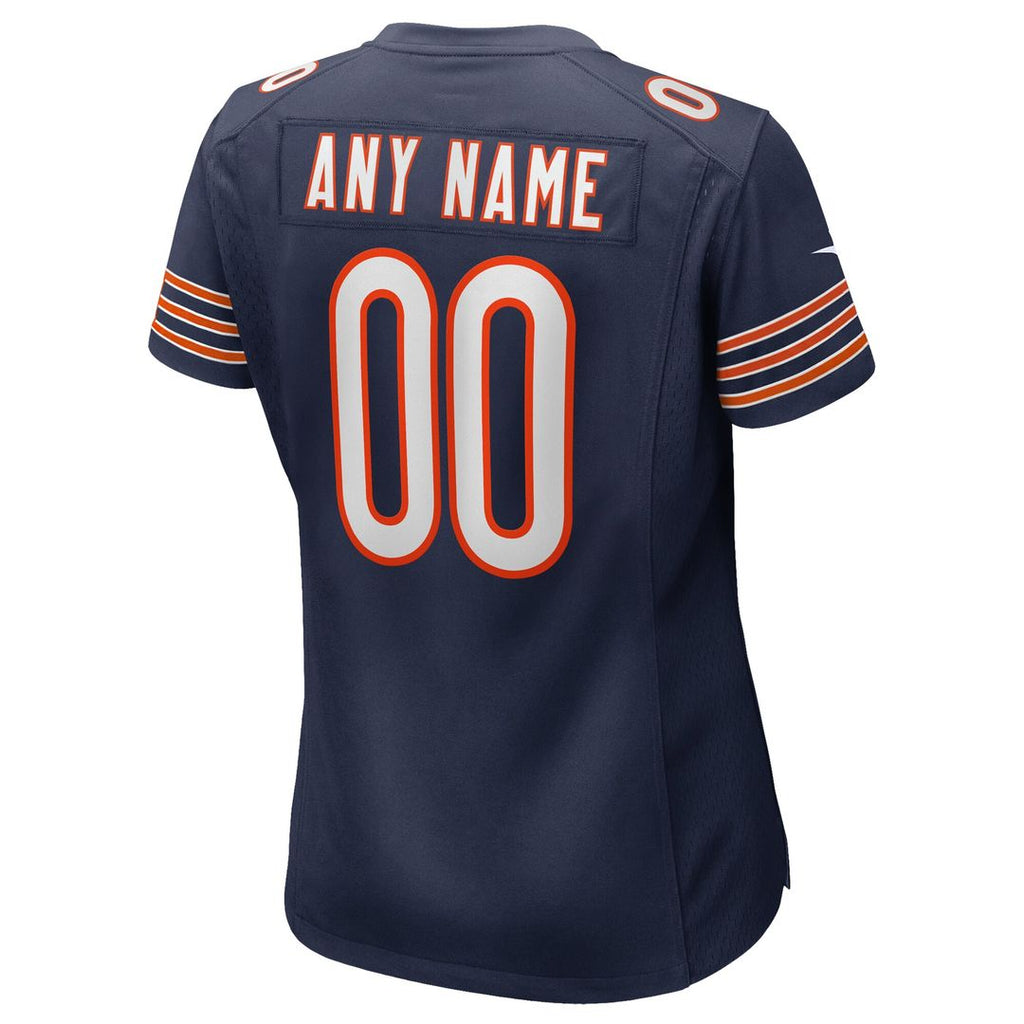 Chicago Bears Nike Women's Custom Game Jersey - Navy Official NFL Team Apparel Football Fan Gear