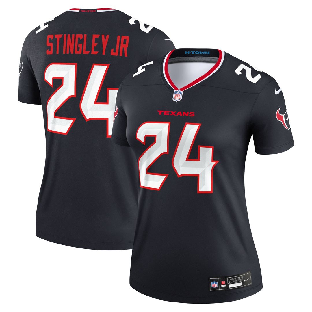 Derek Stingley Jr. Houston Texans Nike Women's Legend Player Performance Top - Navy NFL Fan Gear Popular Style