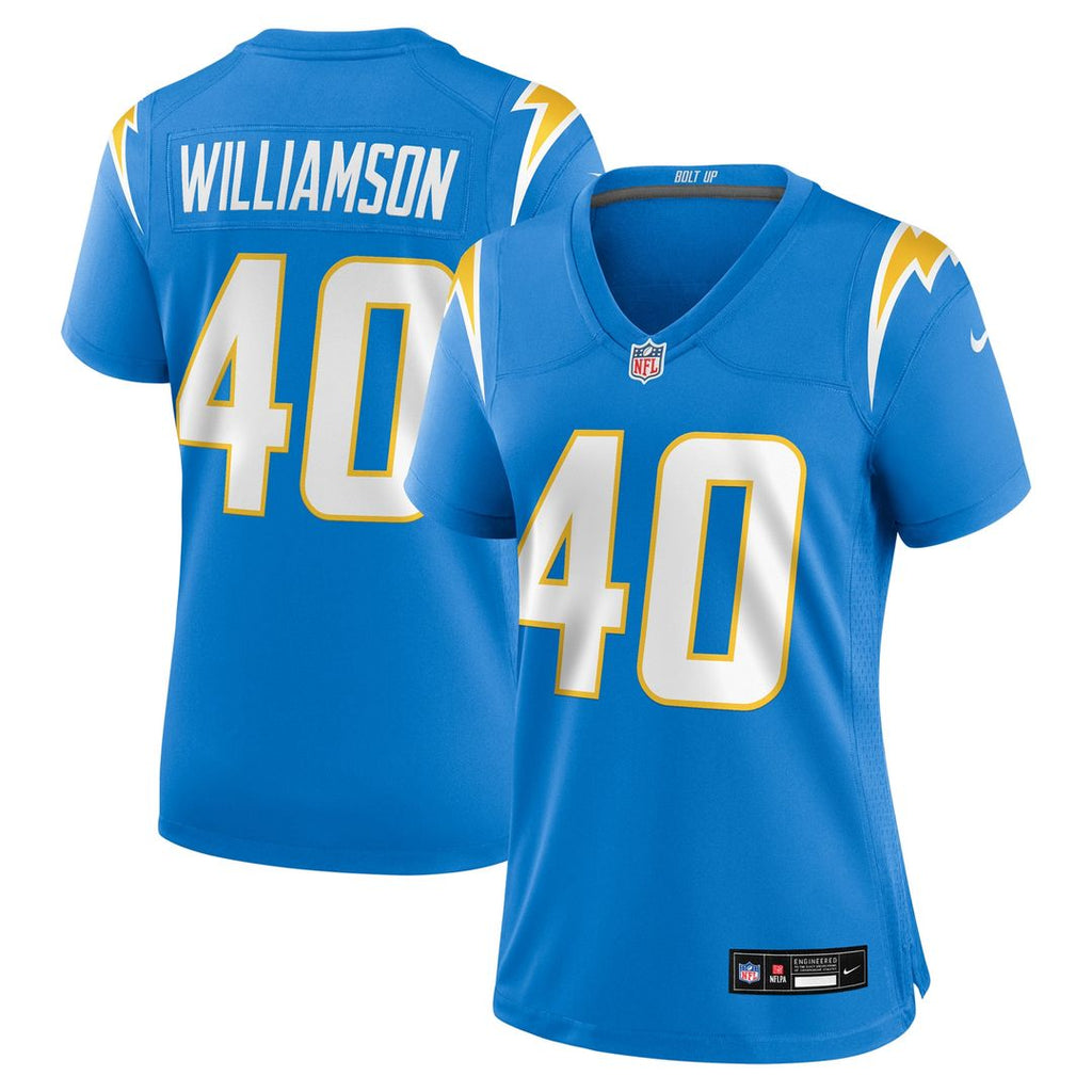 Kendall Williamson Los Angeles Chargers Nike Women's Team Game Jersey - Powder Blue Official NFL Team Apparel Football Fan Gear