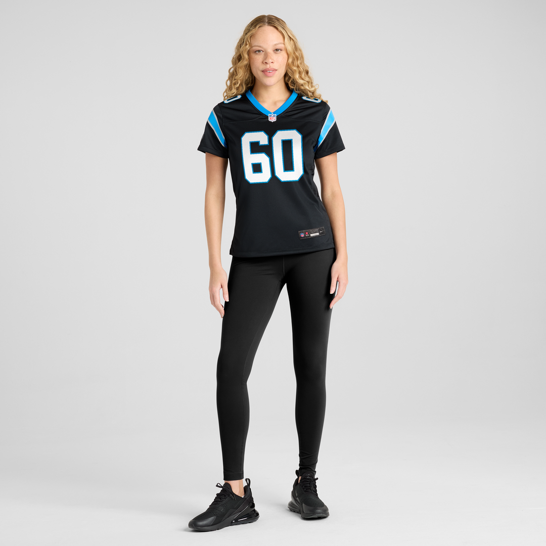 Nick Samac Carolina Panthers Nike Women's Team Game Jersey - Black Official NFL Team Apparel Football Fan Gear