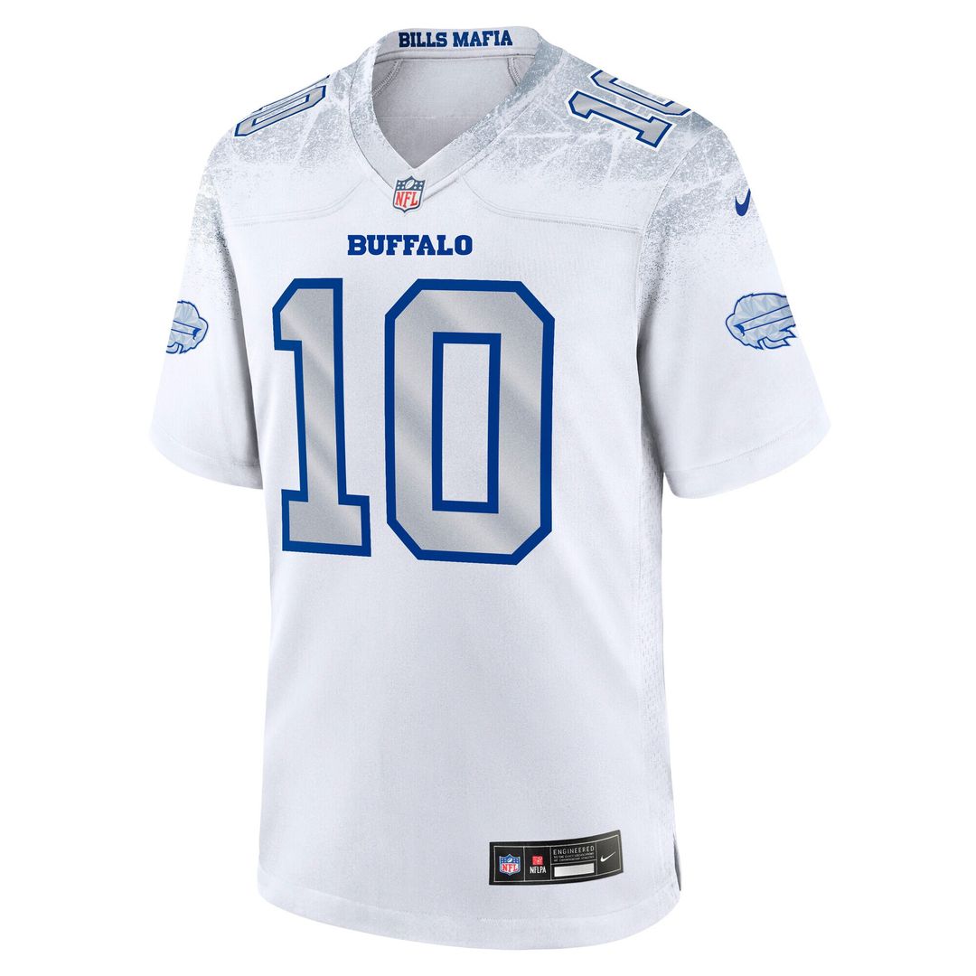 Khalil Shakir Buffalo Bills Nike 2025 Rivalries Collection Game Jersey - White Official NFL Team Apparel Football Fan Gear