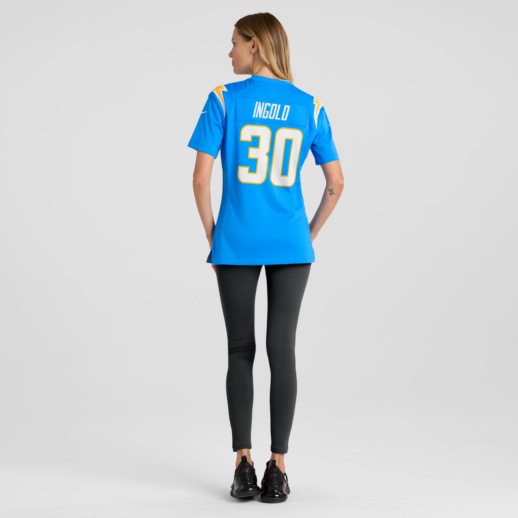 Alec Ingold Los Angeles Chargers Nike Women's Team Game Jersey - Powder Blue Official NFL Team Apparel Football Fan Gear