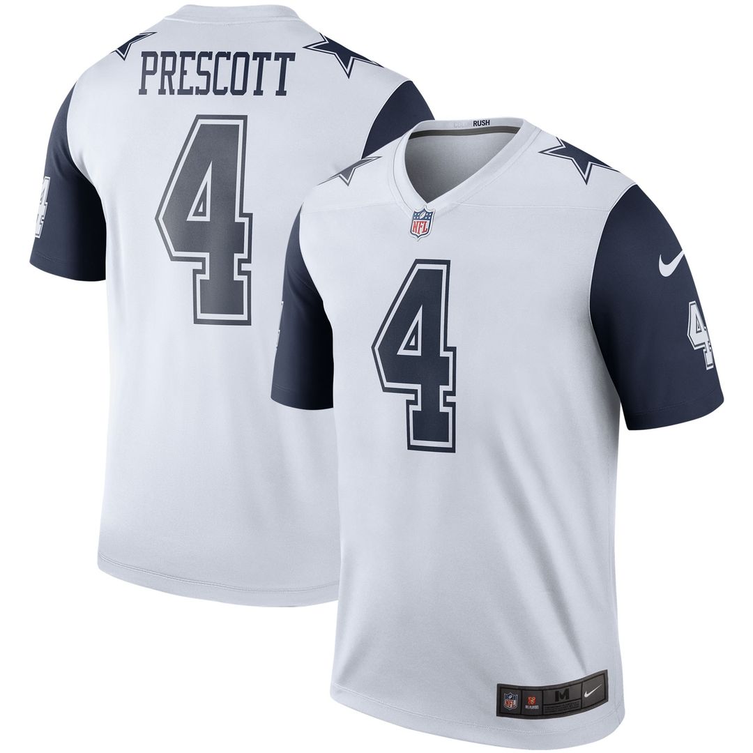 Dak Prescott Dallas Cowboys Nike Legend Player Performance Top - White NFL Fan Gear Popular Style