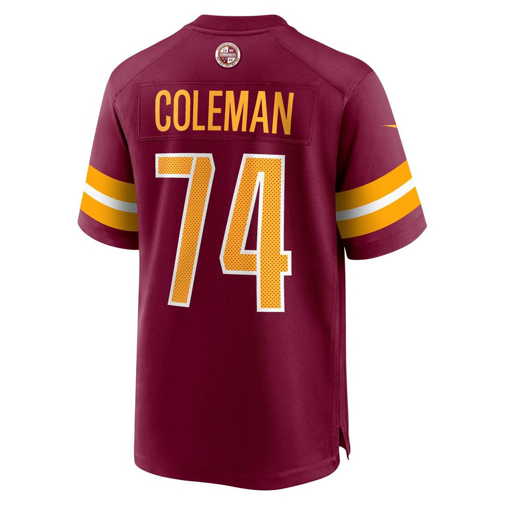 Brandon Coleman Washington Commanders Nike Game Jersey - Burgundy Official NFL Team Apparel Football Fan Gear