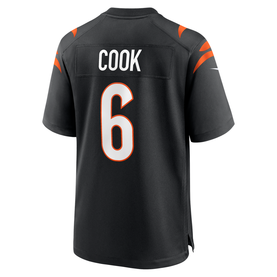 Bryan Cook Cincinnati Bengals Nike Team Game Jersey - Black Official NFL Team Apparel Football Fan Gear