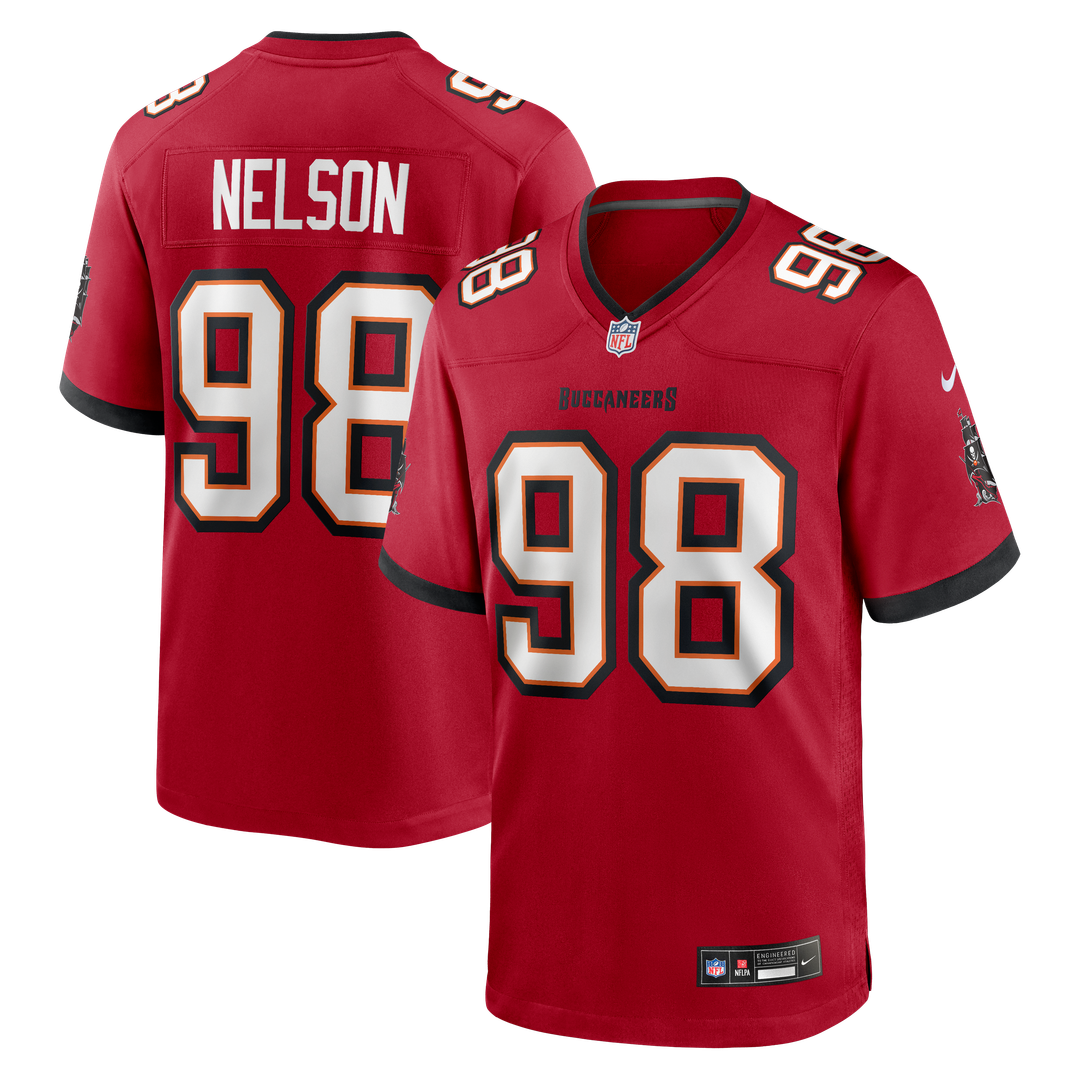 Anthony Nelson Tampa Bay Buccaneers Nike Game Jersey - Red Official NFL Team Apparel Football Fan Gear