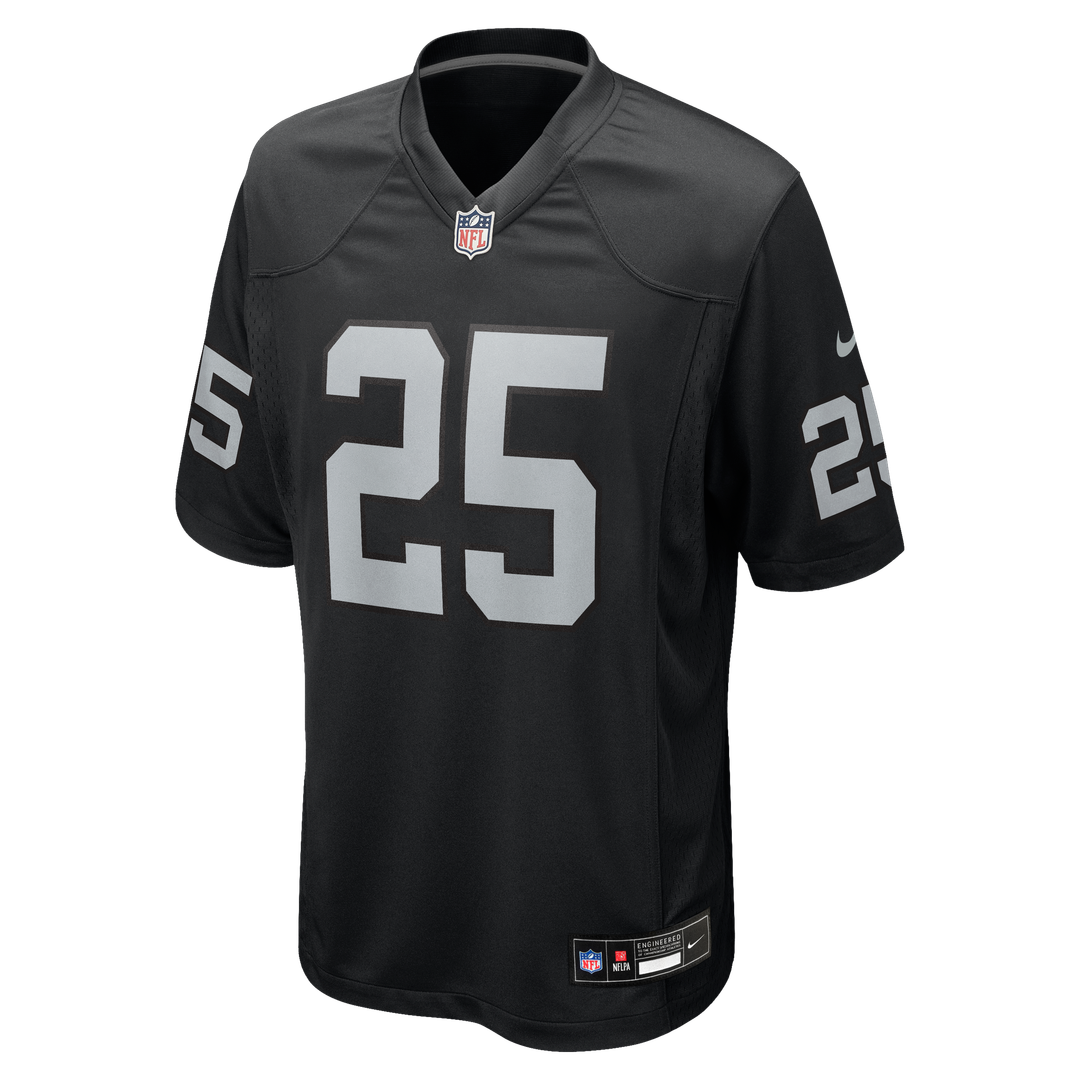 Decamerion Richardson Las Vegas Raiders Nike Team Game Jersey - Black Official NFL Team Apparel Football Fan Gear