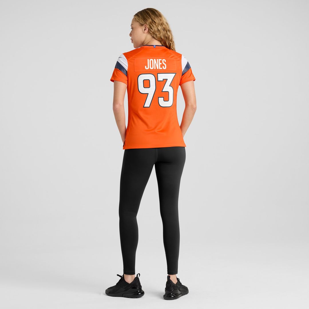 D.J. Jones Denver Broncos Nike Women's Team Game Jersey - Orange Official NFL Team Apparel Football Fan Gear