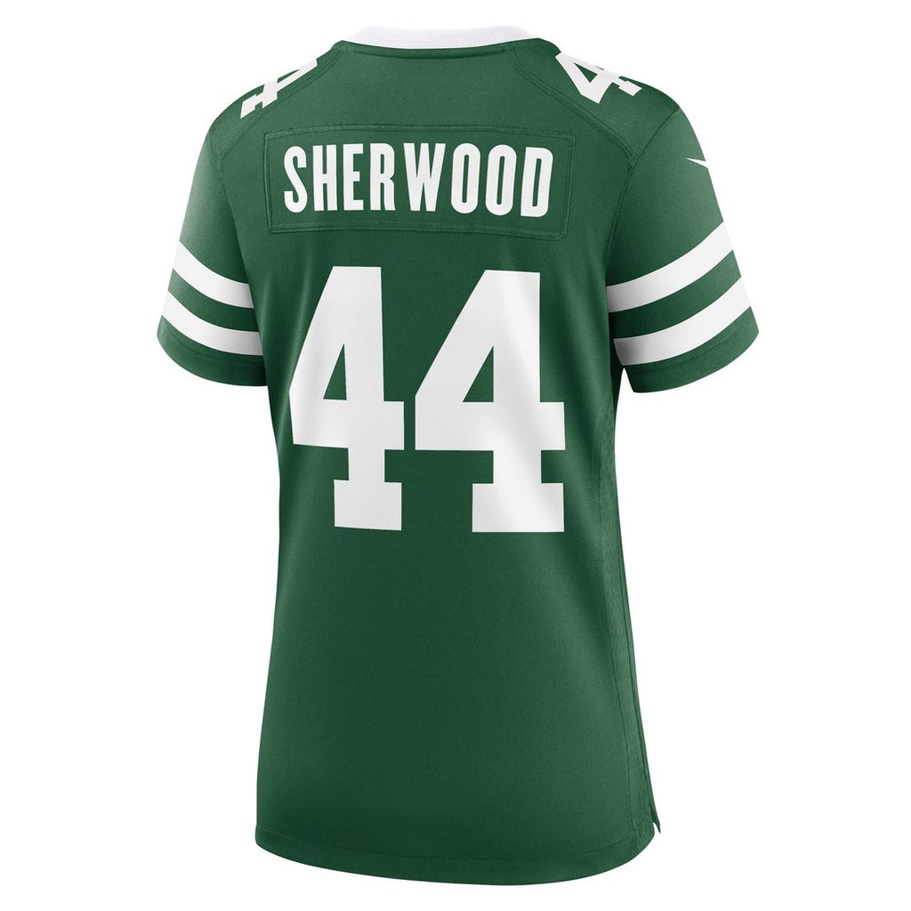 Jamien Sherwood New York Jets Nike Women's Game Jersey - Legacy Green Official NFL Team Apparel Football Fan Gear