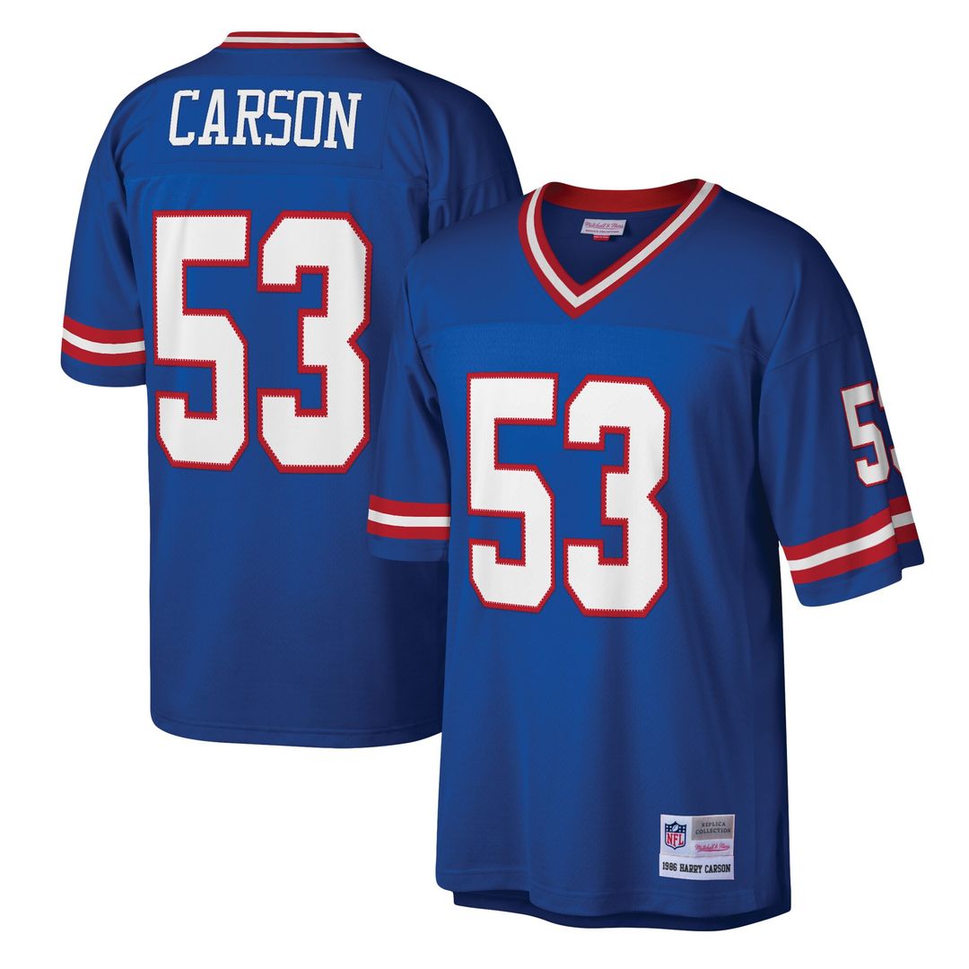 Harry Carson New York Giants Mitchell & Ness Legacy Replica Jersey - Royal Official NFL Team Apparel Football Fan Gear