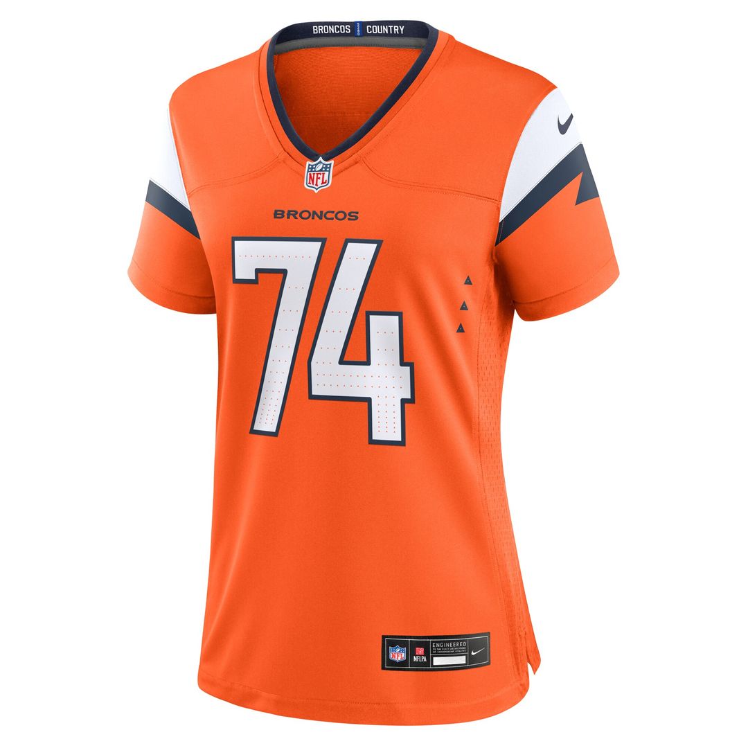 Ben Powers Denver Broncos Nike Women's Team Game Jersey - Orange Official NFL Team Apparel Football Fan Gear