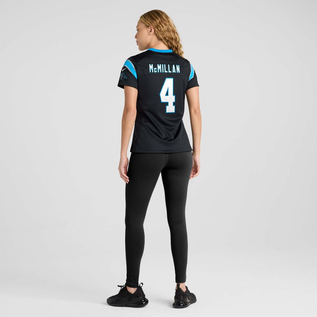 Tetairoa McMillan Carolina Panthers Nike Women's Team Game Jersey - Black Official NFL Team Apparel Football Fan Gear