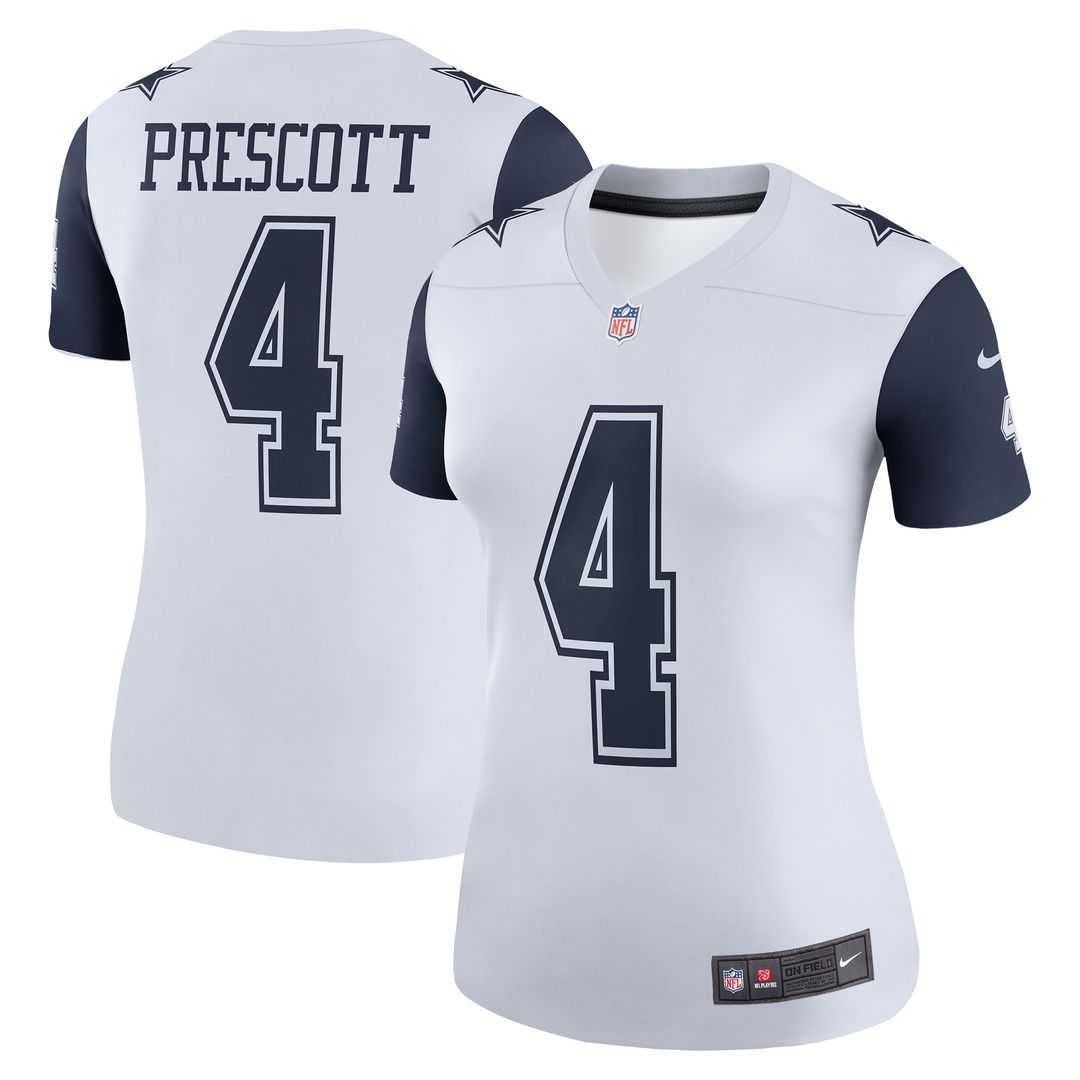 Dak Prescott Dallas Cowboys Nike Women's Legend Player Performance Top - Navy NFL Fan Gear Popular Style