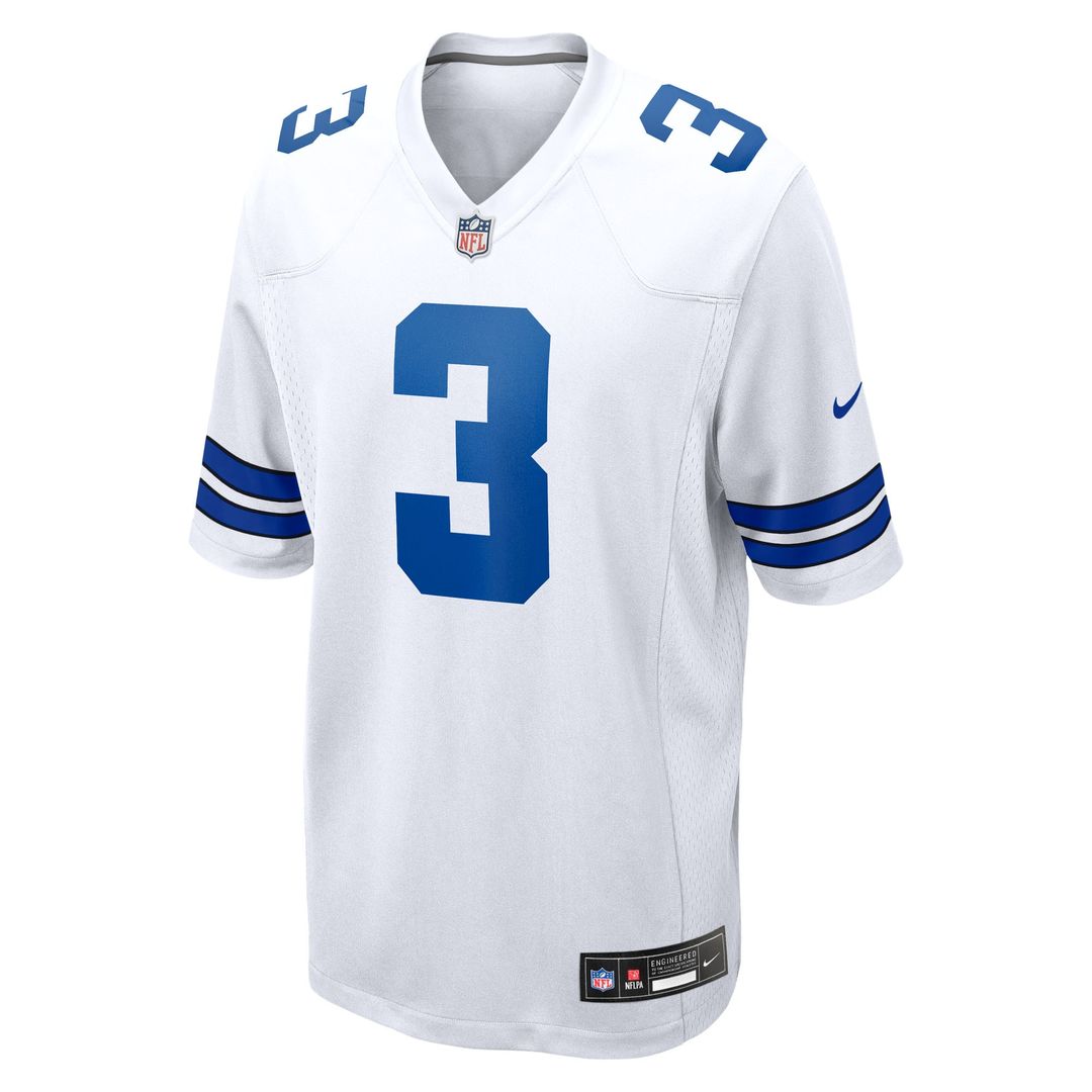 George Pickens Dallas Cowboys Nike Game Jersey - White Official NFL Team Apparel Football Fan Gear