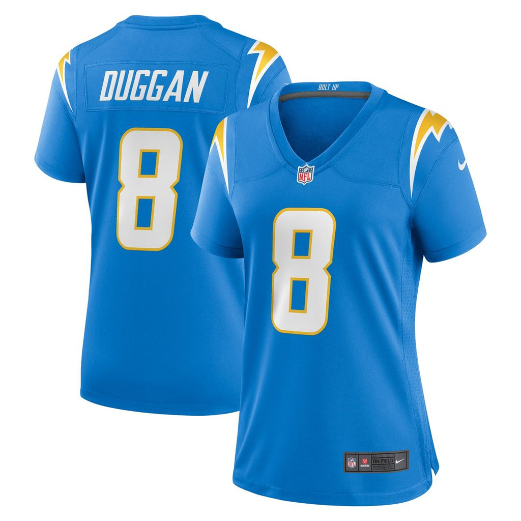 Max Duggan Los Angeles Chargers Nike Women's Team Game Jersey - Powder Blue Official NFL Team Apparel Football Fan Gear