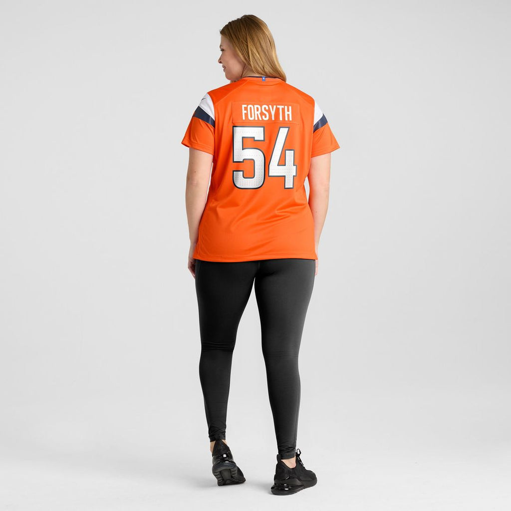Alex Forsyth Denver Broncos Nike Women's Team Game Jersey - Orange Official NFL Team Apparel Football Fan Gear