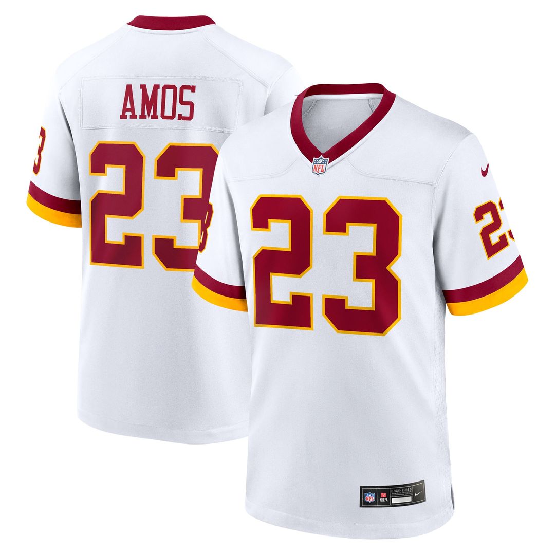 Trey Amos Washington Commanders Nike Game Super Bowl Era Jersey - White Official NFL Team Apparel Football Fan Gear