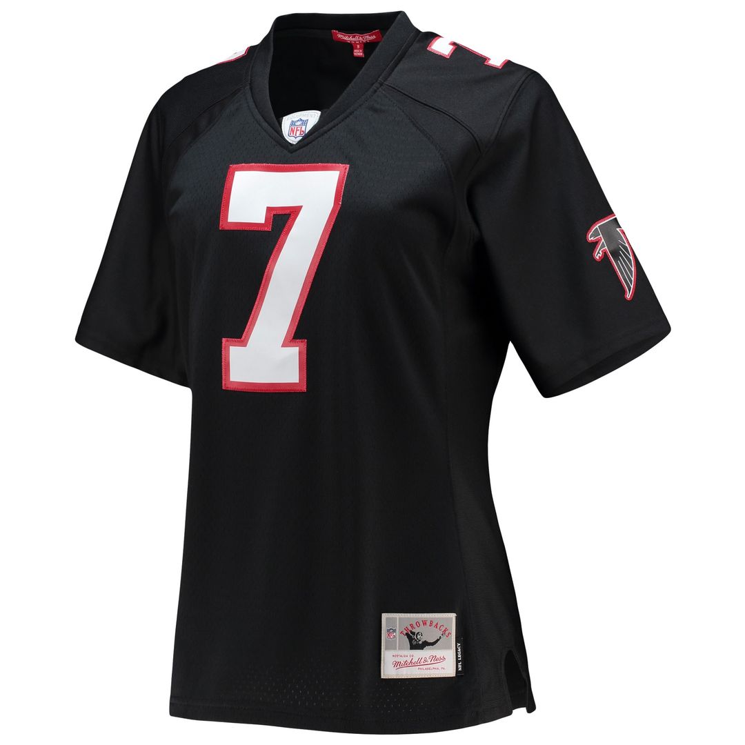 Michael Vick Atlanta Falcons Mitchell & Ness Women's Legacy Replica Player Jersey - Black Official NFL Team Apparel Football Fan Gear