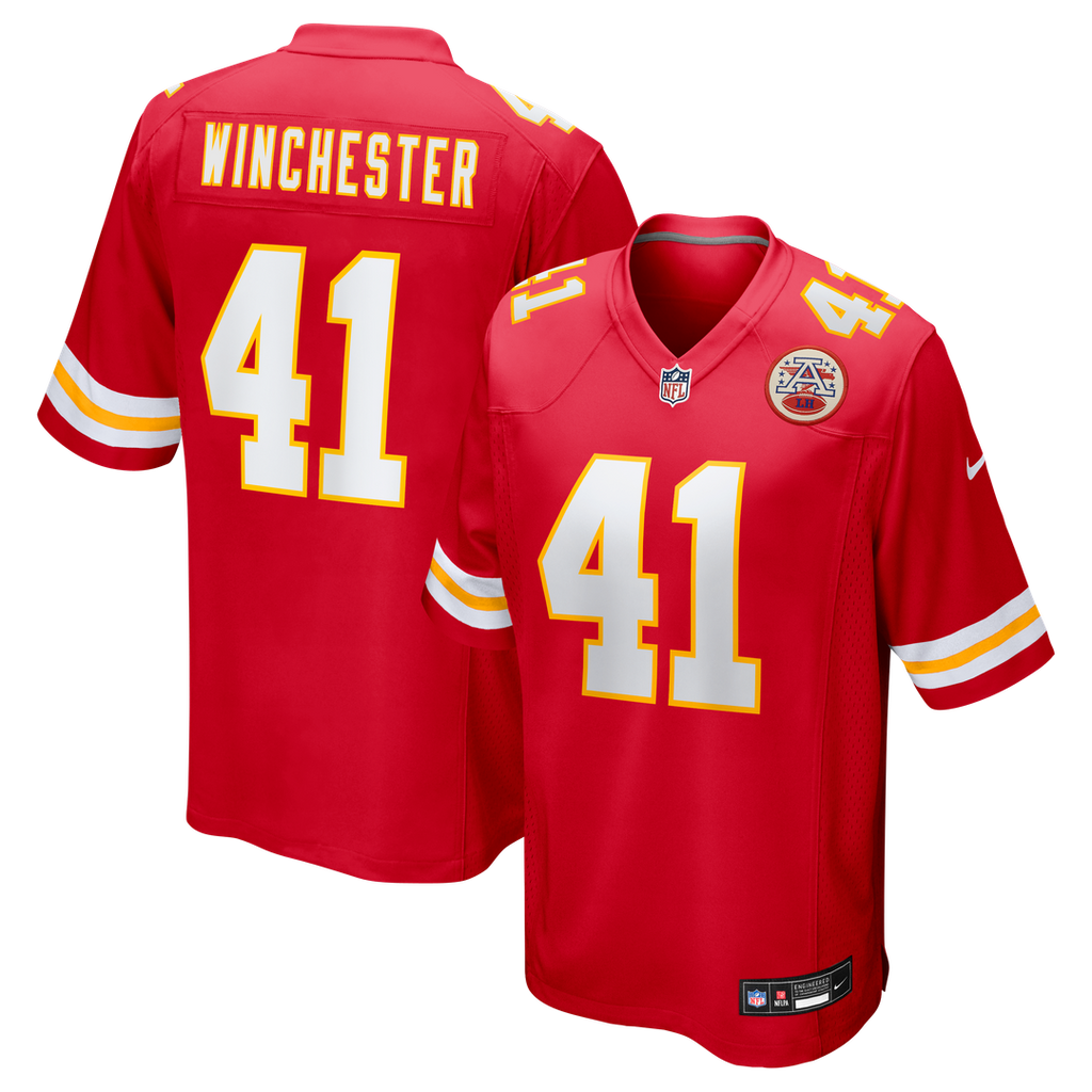 James Winchester Kansas City Chiefs Nike Game Jersey - Red Official NFL Team Apparel Football Fan Gear