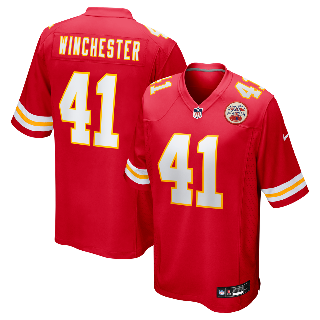 James Winchester Kansas City Chiefs Nike Game Jersey - Red Official NFL Team Apparel Football Fan Gear